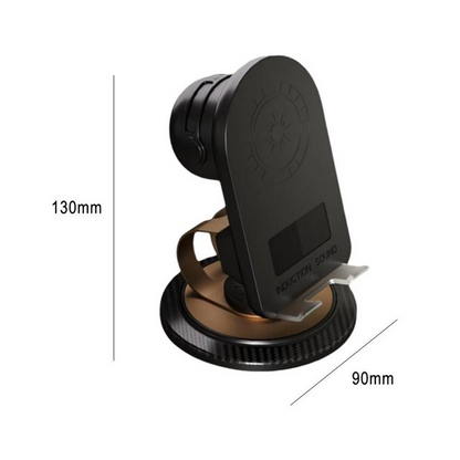 NOVIA™ - Suport Telefon Multifunctional Cu Bluetooth 5.3, Incarcare Wireless Si Difuzor Integrat