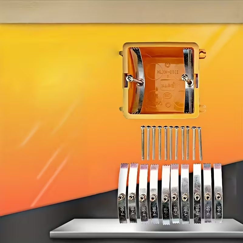 FixBox™ – Kit de reparatie pentru cutii de prize (10 cleme + 10 suruburi)