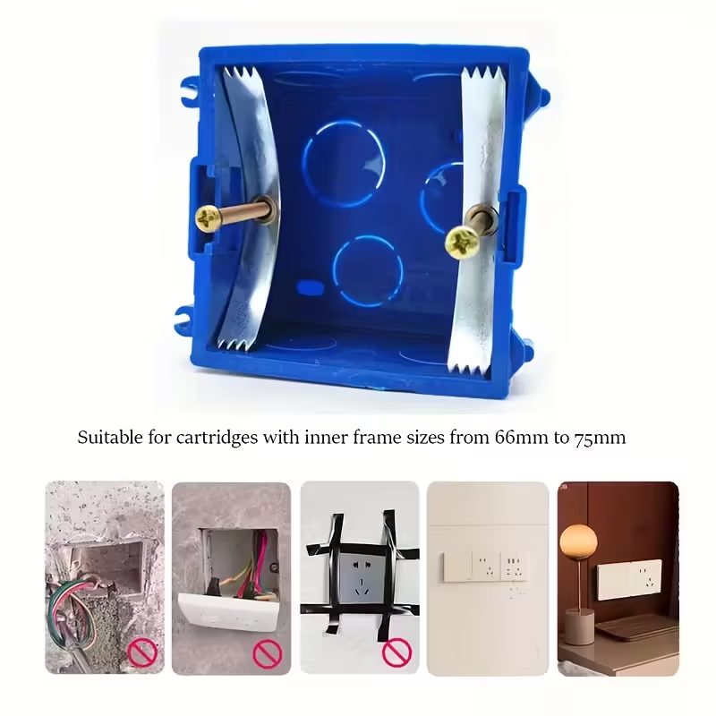 FixBox™ – Kit de reparatie pentru cutii de prize (10 cleme + 10 suruburi)