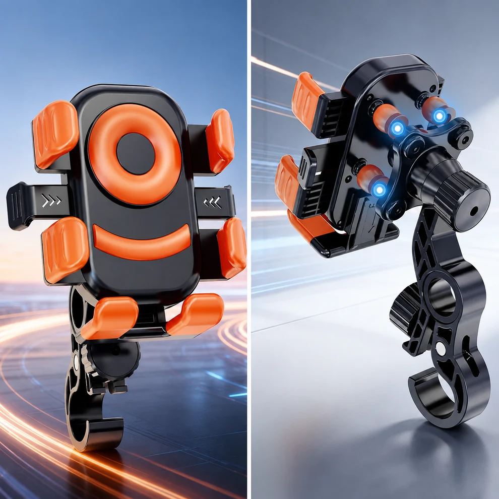 GripRide™ - Suport Telefon Antivibratii pentru Ghidon