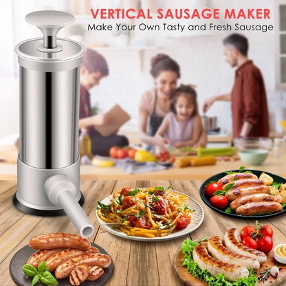 SausageCraft™ Instrument de Facut Carnati si Cartabos cu 4 Tuburi