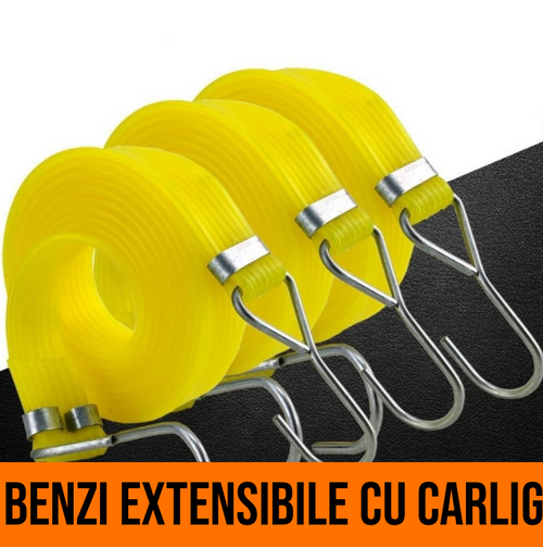 Benzi Elastice de Prindere cu carlig (Set 3 Bucati)