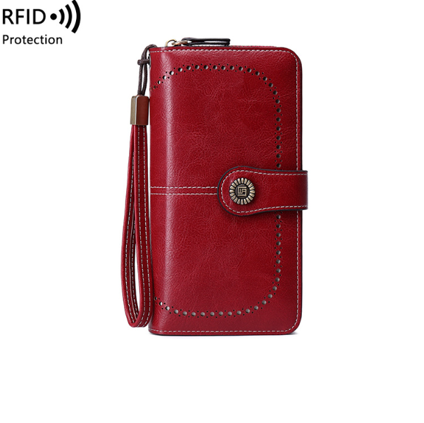 Portofel Dama cu protectie RFID din Piele