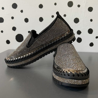 Mocasini Casual de Dama cu Diamante