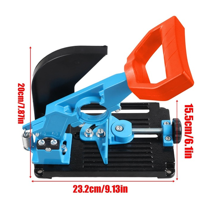 CutMaster™ - Suport Profesional pentru Polizor Unghiular cu Taiere la 45°